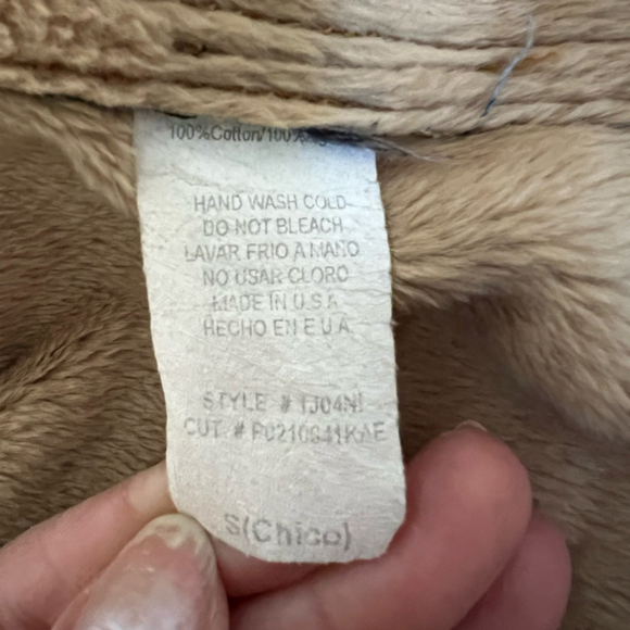 Vintage Hot Sauce denim and Sherpa lined duster coat. Size S - Picture 4 of 6